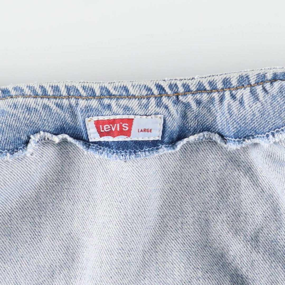 90'S Levi's 70606-0283 Orange Tab Denim Vest, Men's Size L, Vintage cotton blue type Vintage Second Hand