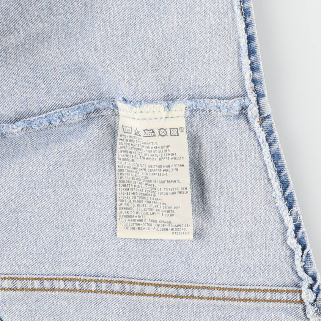 90'S Levi's 70606-0283 Orange Tab Denim Vest, Men's Size L, Vintage cotton blue type Vintage Second Hand