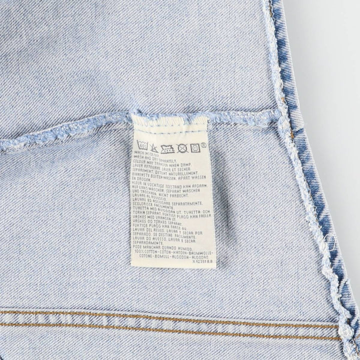 90'S Levi's 70606-0283 Orange Tab Denim Vest, Men's Size L, Vintage cotton blue type Vintage Second Hand