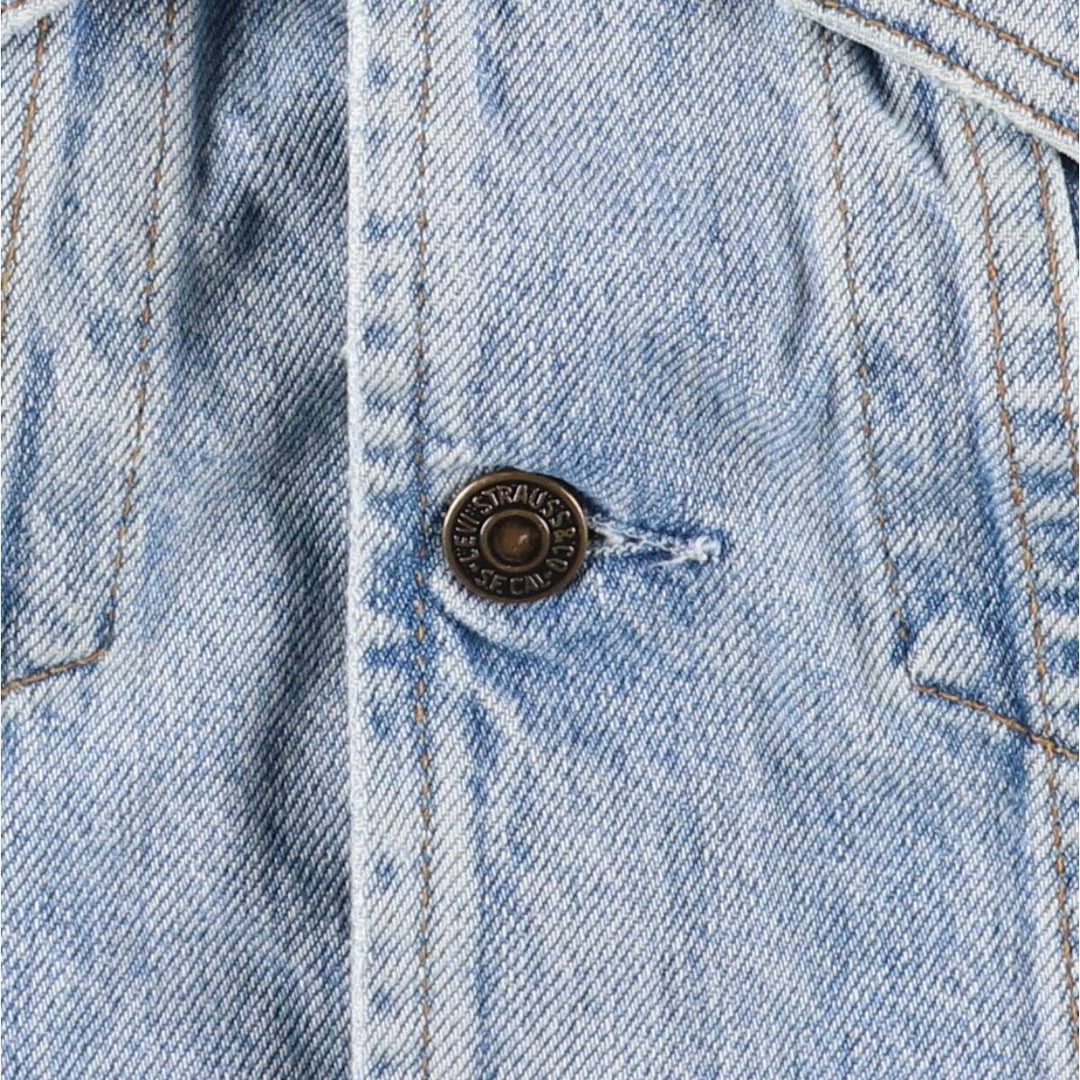 90'S Levi's 70606-0283 Orange Tab Denim Vest, Men's Size L, Vintage cotton blue type Vintage Second Hand