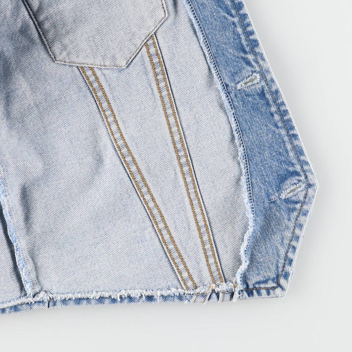 90'S Levi's 70606-0283 Orange Tab Denim Vest, Men's Size L, Vintage cotton blue type Vintage Second Hand