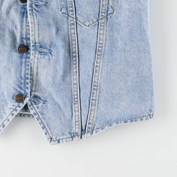 90'S Levi's 70606-0283 Orange Tab Denim Vest, Men's Size L, Vintage cotton blue type Vintage Second Hand