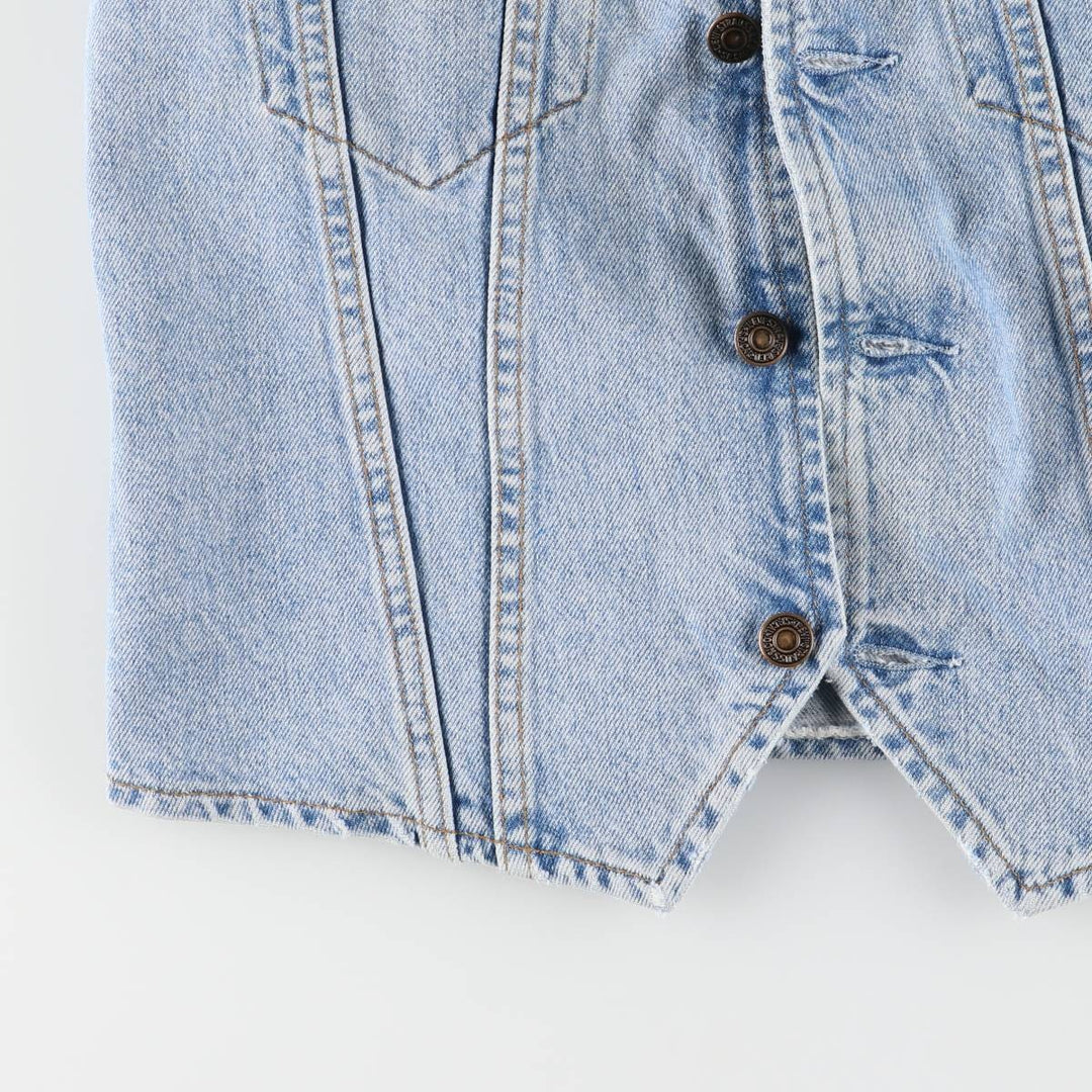 90'S Levi's 70606-0283 Orange Tab Denim Vest, Men's Size L, Vintage cotton blue type Vintage Second Hand
