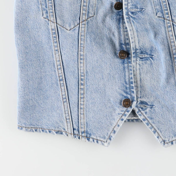 90'S Levi's 70606-0283 Orange Tab Denim Vest, Men's Size L, Vintage cotton blue type Vintage Second Hand
