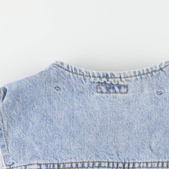 90'S Levi's 70606-0283 Orange Tab Denim Vest, Men's Size L, Vintage cotton blue type Vintage Second Hand