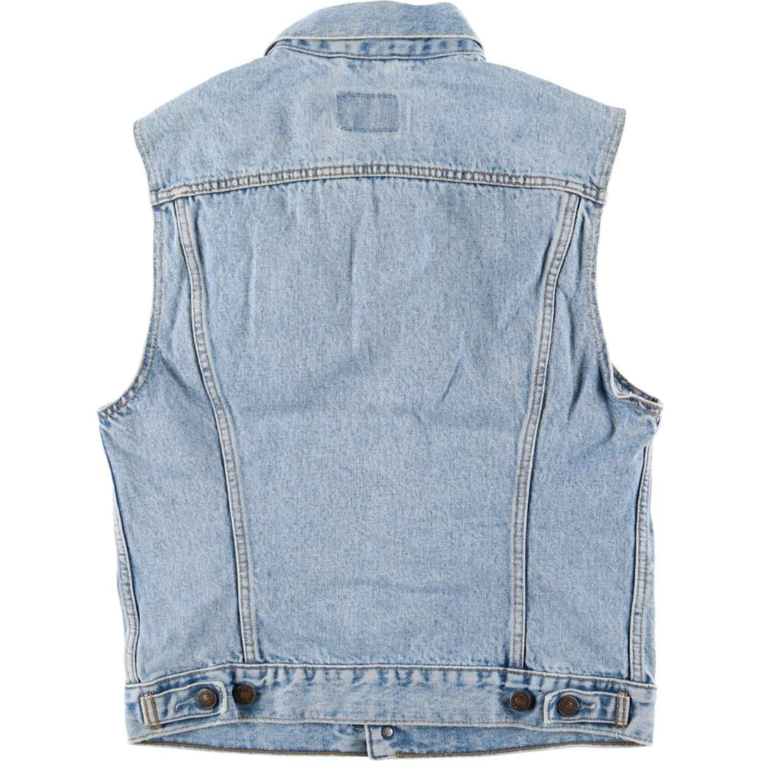 90'S Vintage Levi's Denim Vest (70401-0283), Men's Size Medium cotton blue type Vintage Second Hand