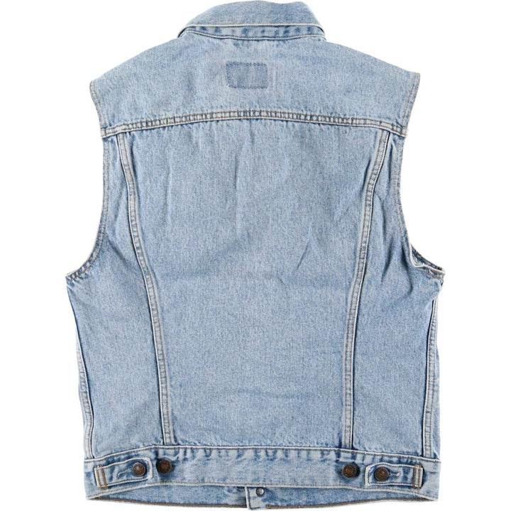 90'S Vintage Levi's Denim Vest (70401-0283), Men's Size Medium cotton blue type Vintage Second Hand