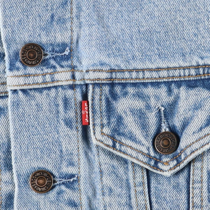 90'S Vintage Levi's Denim Vest (70401-0283), Men's Size Medium cotton blue type Vintage Second Hand
