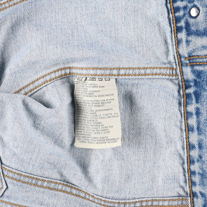 90'S Vintage Levi's Denim Vest (70401-0283), Men's Size Medium cotton blue type Vintage Second Hand