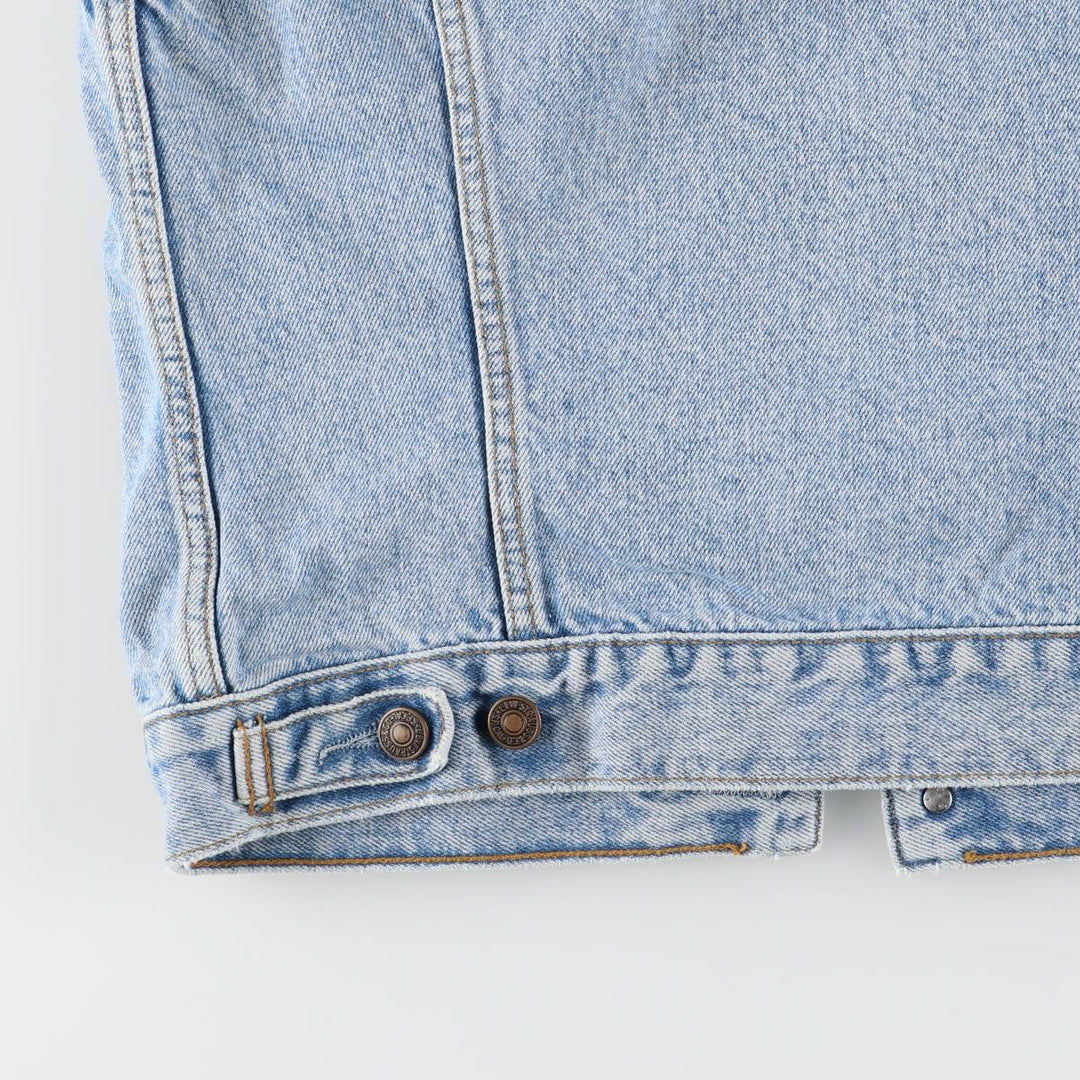 90'S Vintage Levi's Denim Vest (70401-0283), Men's Size Medium cotton blue type Vintage Second Hand
