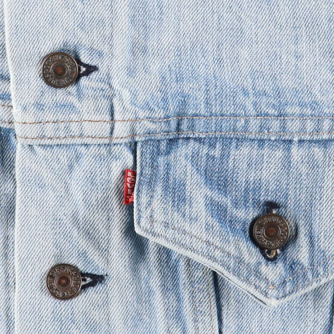 90'S Levi's 70505-0213 Cut-Off Denim Vest, Made in USA, Men's Size Medium, Vintage unclear Blue type light blue Vintage Second Hand