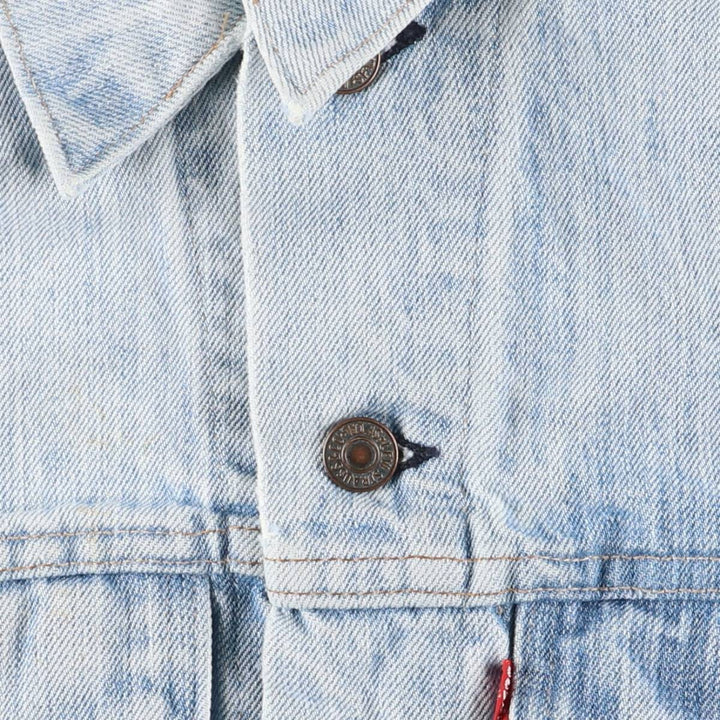 90'S Levi's 70505-0213 Cut-Off Denim Vest, Made in USA, Men's Size Medium, Vintage unclear Blue type light blue Vintage Second Hand