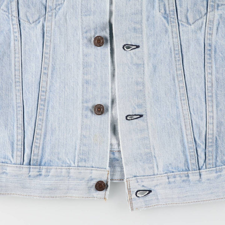 90'S Levi's 70505-0213 Cut-Off Denim Vest, Made in USA, Men's Size Medium, Vintage unclear Blue type light blue Vintage Second Hand