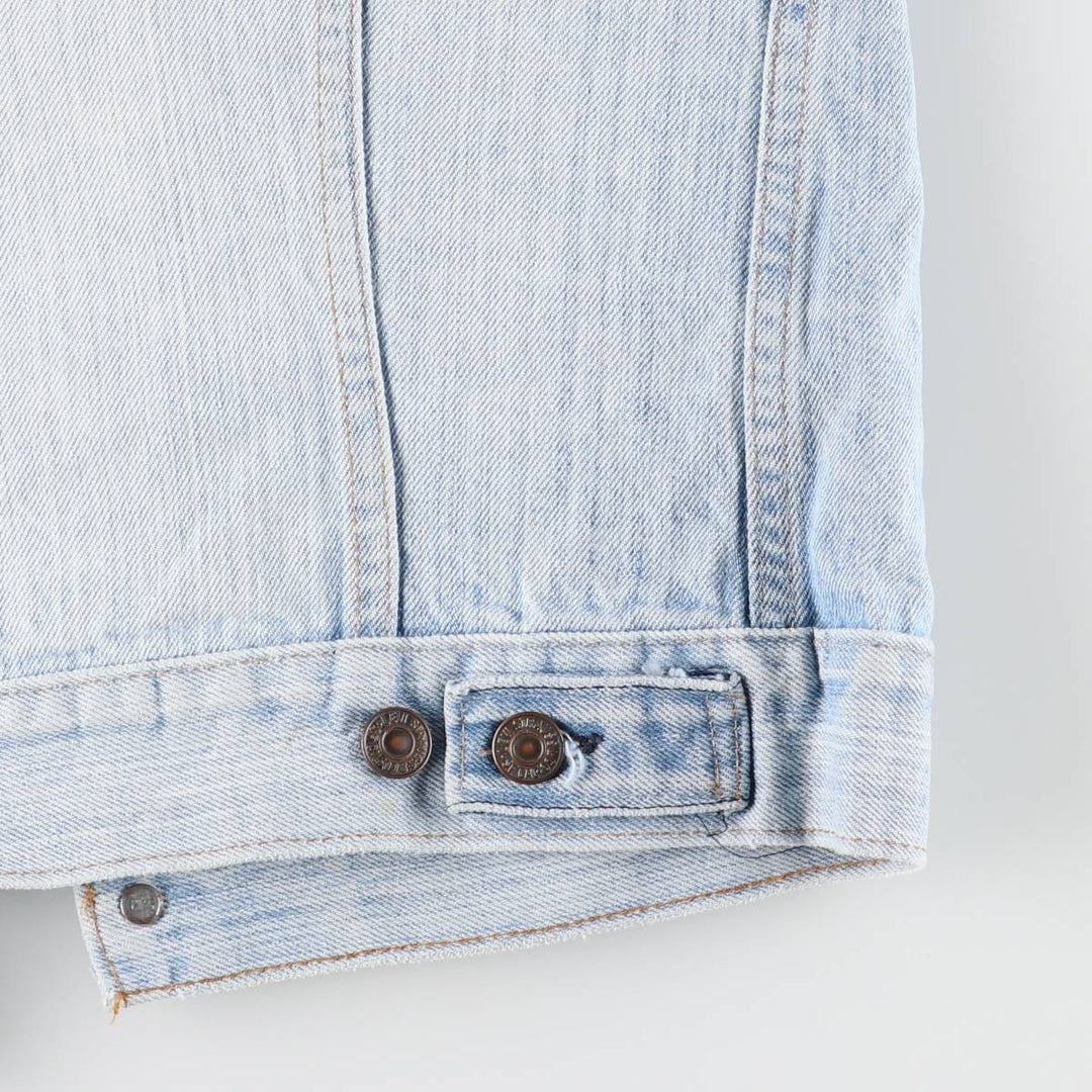 90'S Levi's 70505-0213 Cut-Off Denim Vest, Made in USA, Men's Size Medium, Vintage unclear Blue type light blue Vintage Second Hand
