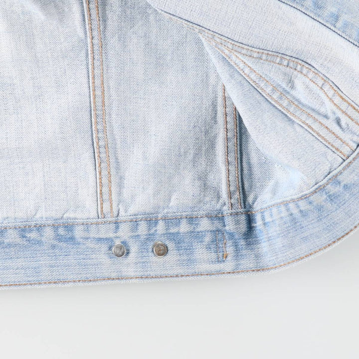 90'S Levi's 70505-0213 Cut-Off Denim Vest, Made in USA, Men's Size Medium, Vintage unclear Blue type light blue Vintage Second Hand