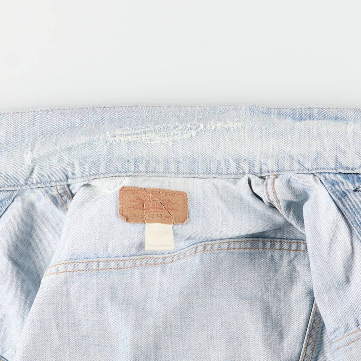 90'S Levi's 70505-0213 Cut-Off Denim Vest, Made in USA, Men's Size Medium, Vintage unclear Blue type light blue Vintage Second Hand