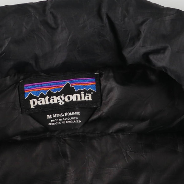 Patagonia 84674FA14 Goose Down Jacket, Men's Size Medium polyester black type Vintage Second Hand