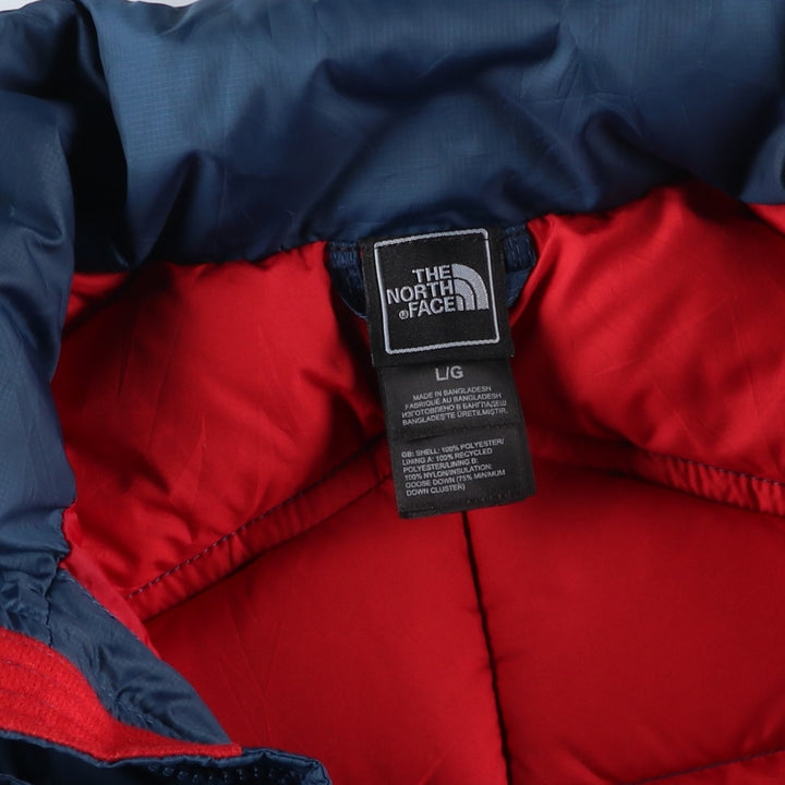 The North Face 550 Fill Power Ripstop Goose Down Jacket, Men's Size L polyester navy blue type Vintage Second Hand