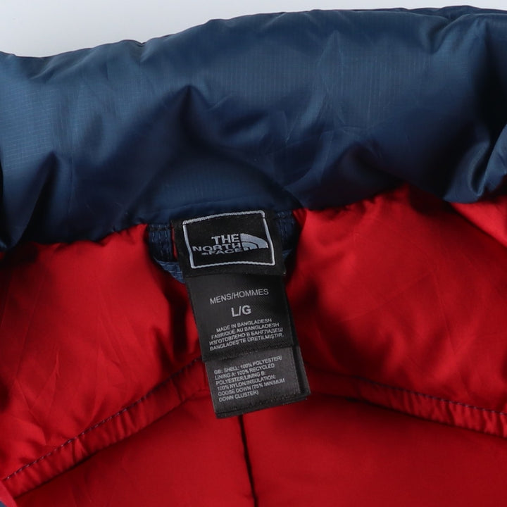 The North Face 550 Fill Power Ripstop Goose Down Jacket, Men's Size L polyester navy blue type Vintage Second Hand