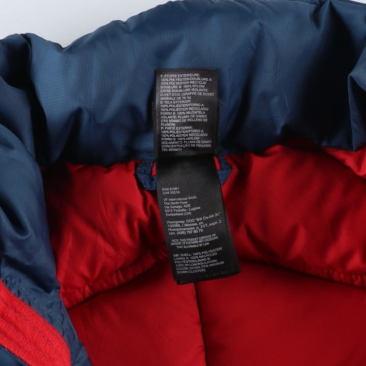 The North Face 550 Fill Power Ripstop Goose Down Jacket, Men's Size L polyester navy blue type Vintage Second Hand