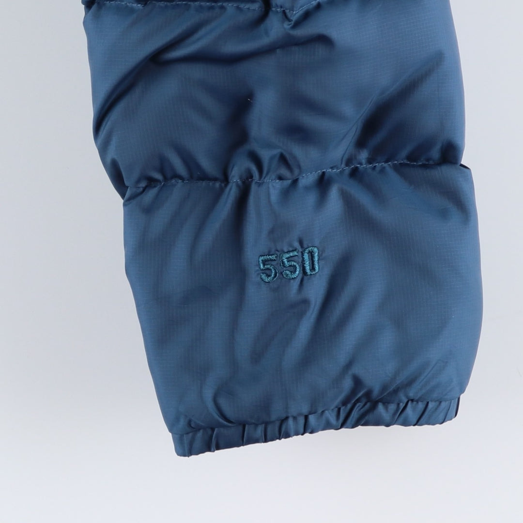 The North Face 550 Fill Power Ripstop Goose Down Jacket, Men's Size L polyester navy blue type Vintage Second Hand