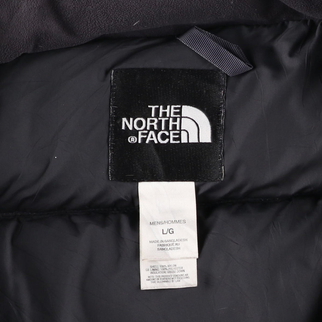 2000'S The North Face 550 Fill Power Goose Down Jacket, Men's Size L Nylon black type Vintage Second Hand