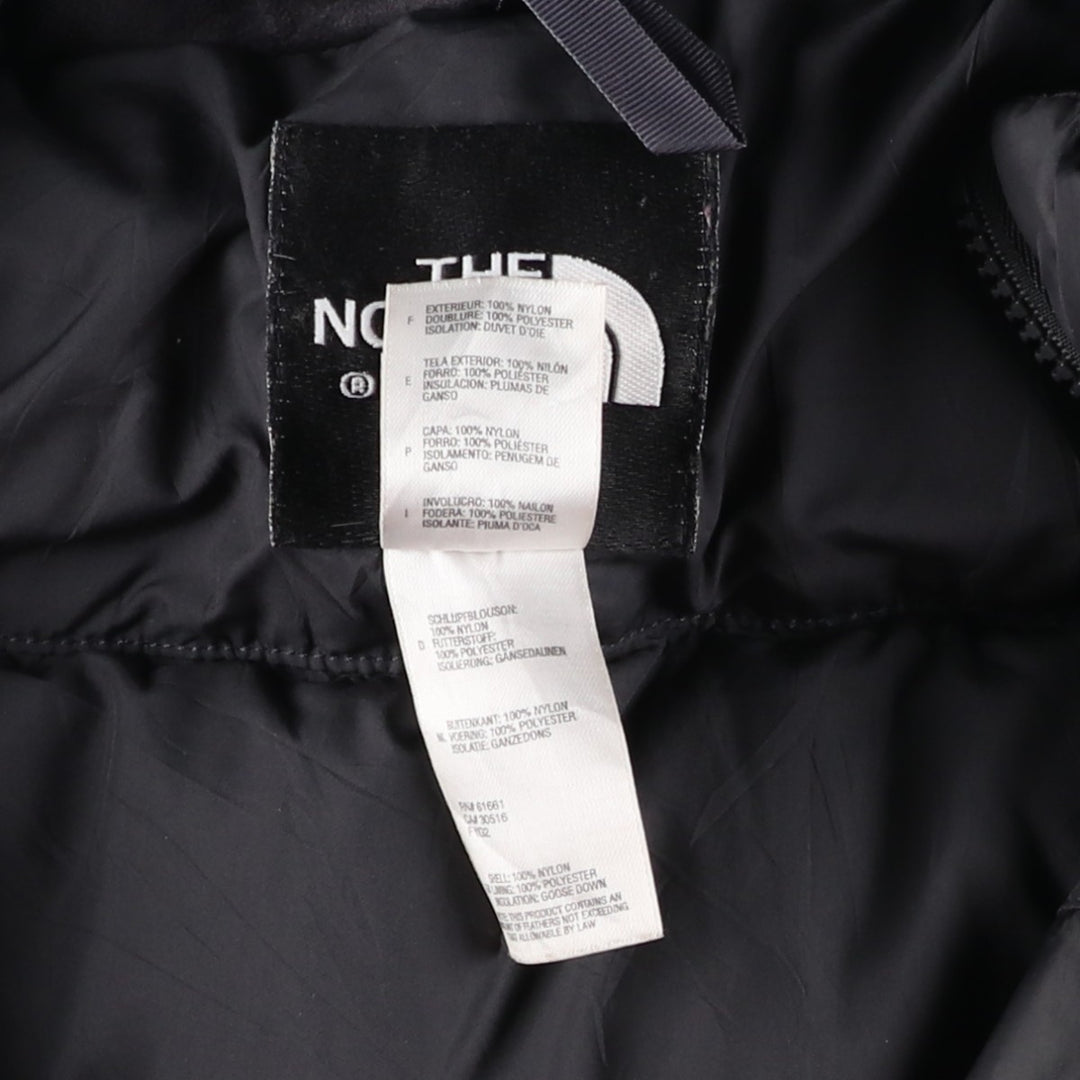 2000'S The North Face 550 Fill Power Goose Down Jacket, Men's Size L Nylon black type Vintage Second Hand