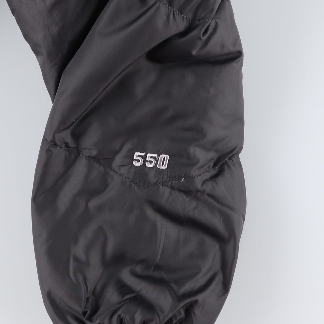 2000'S The North Face 550 Fill Power Goose Down Jacket, Men's Size L Nylon black type Vintage Second Hand