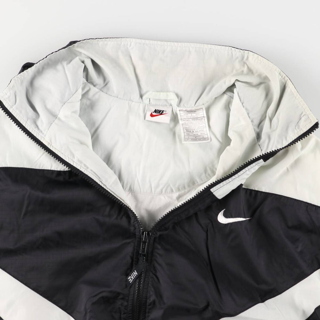 90'S Nike Ripstop Nylon Jacket, Men's Size L, Vintage Nylon black type Vintage Second Hand