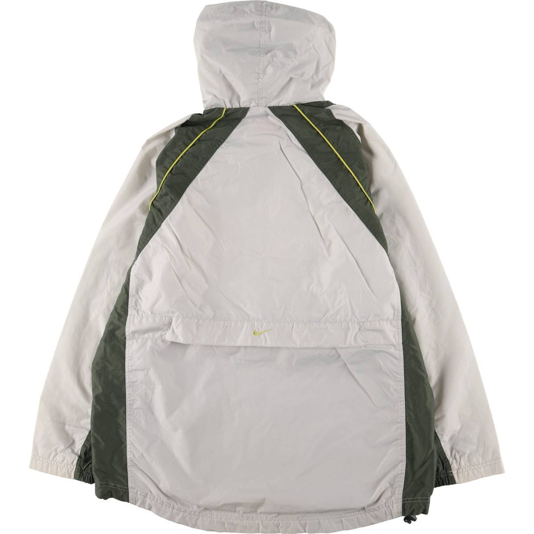 90'S Vintage Nike Anorak Parka, Men's Size L Nylon gray type Vintage Second Hand