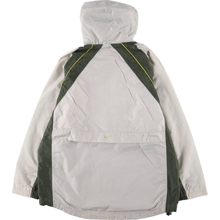 90'S Vintage Nike Anorak Parka, Men's Size L Nylon gray type Vintage Second Hand