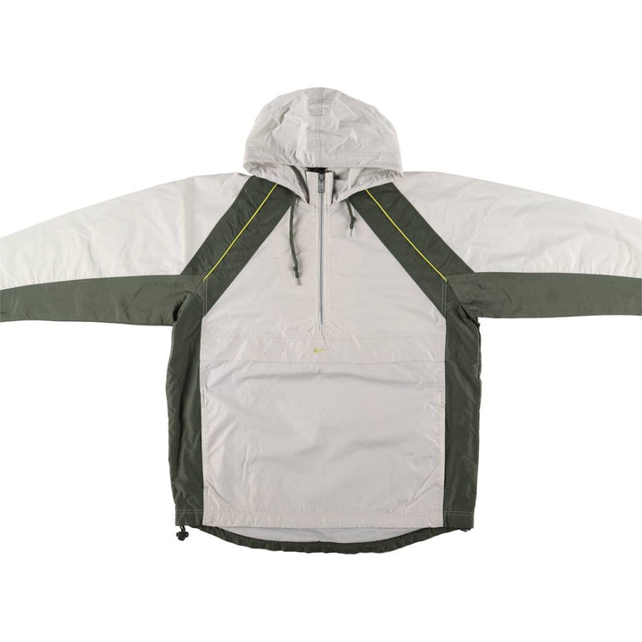 90'S Vintage Nike Anorak Parka, Men's Size L Nylon gray type Vintage Second Hand