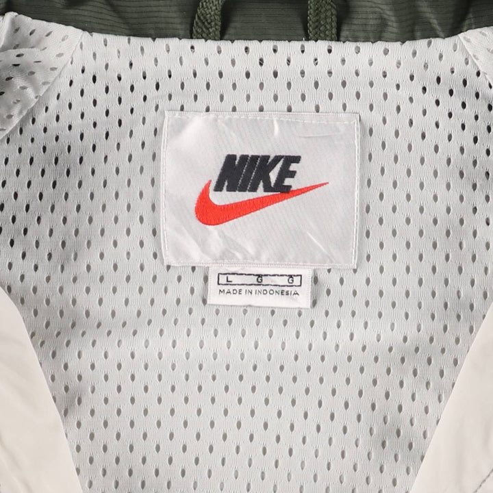 90'S Vintage Nike Anorak Parka, Men's Size L Nylon gray type Vintage Second Hand