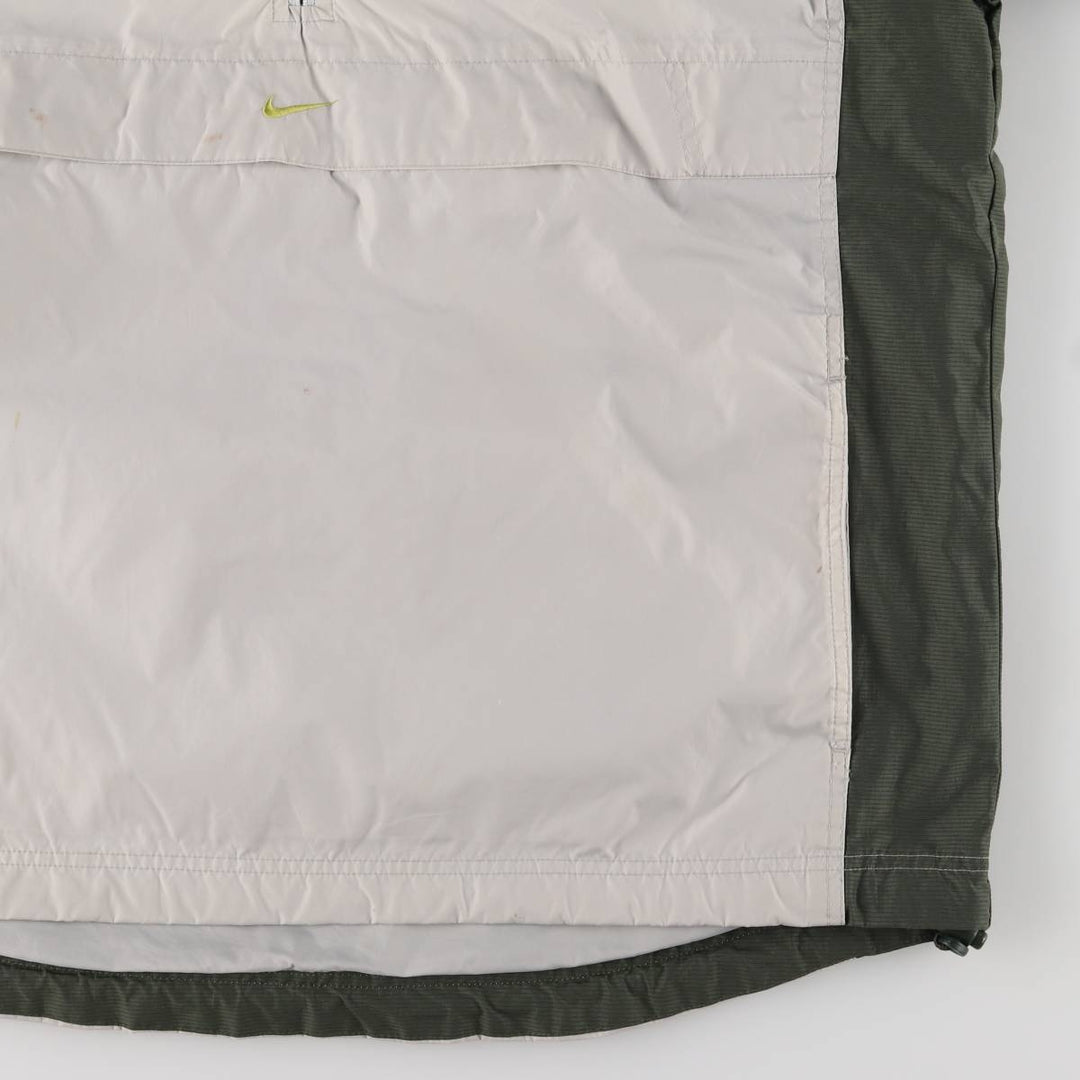 90'S Vintage Nike Anorak Parka, Men's Size L Nylon gray type Vintage Second Hand