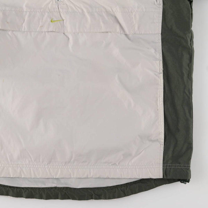 90'S Vintage Nike Anorak Parka, Men's Size L Nylon gray type Vintage Second Hand