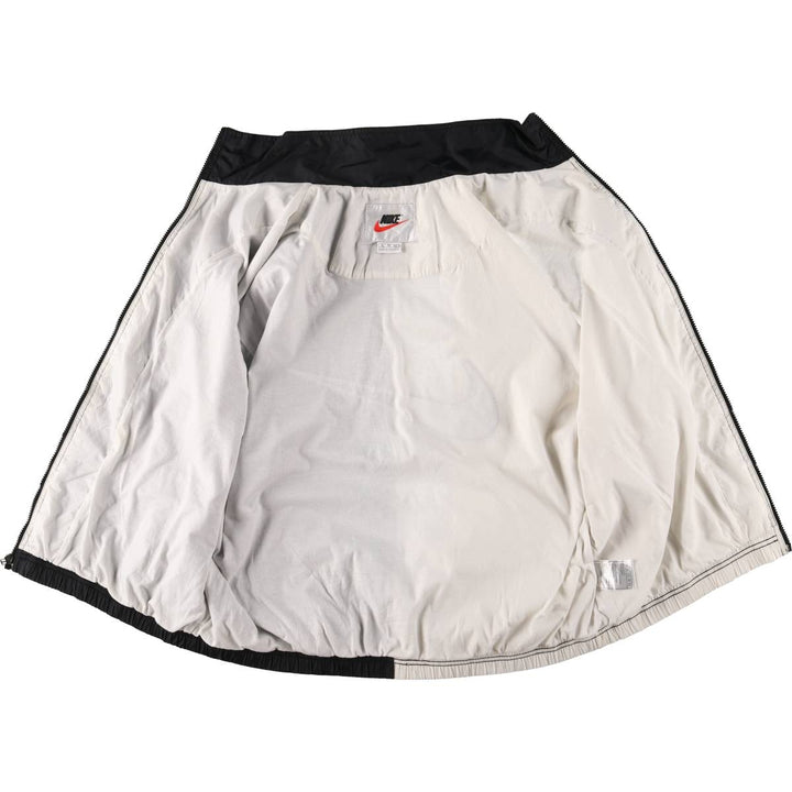 Vintage 90'S Nike two-tone nylon jacket with back logo, size XL, men's Nylon black type Vintage Second Hand