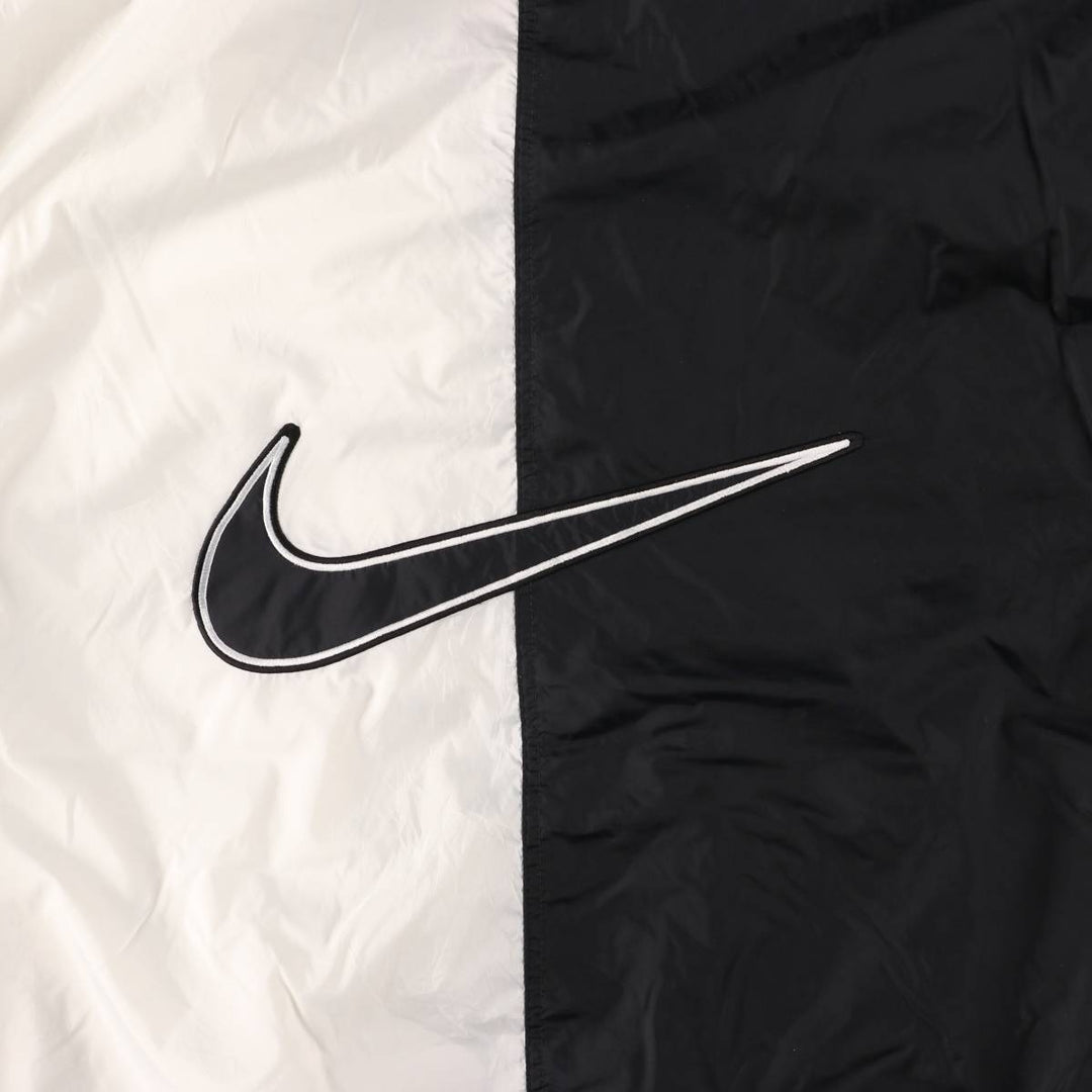 Vintage 90'S Nike two-tone nylon jacket with back logo, size XL, men's Nylon black type Vintage Second Hand