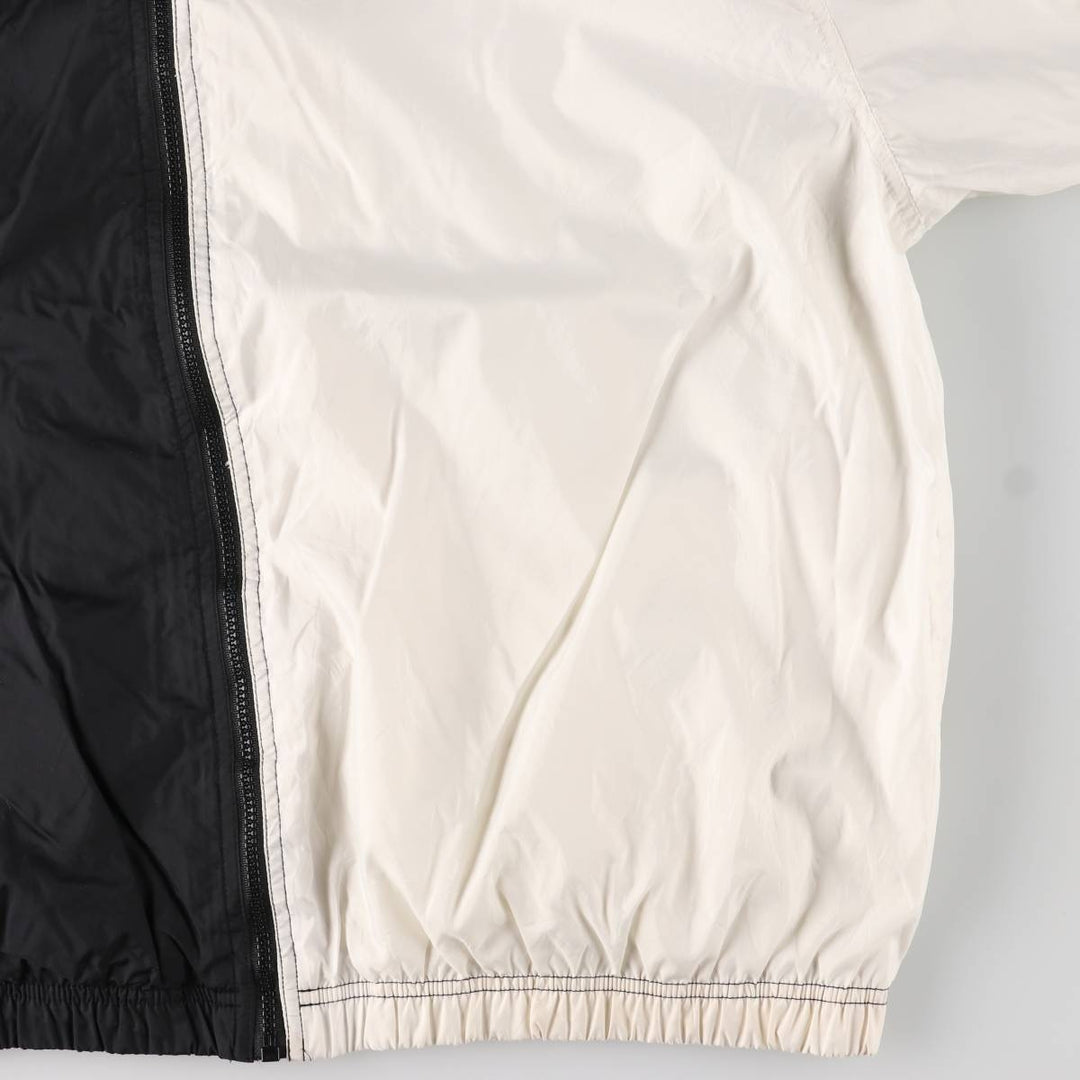 Vintage 90'S Nike two-tone nylon jacket with back logo, size XL, men's Nylon black type Vintage Second Hand