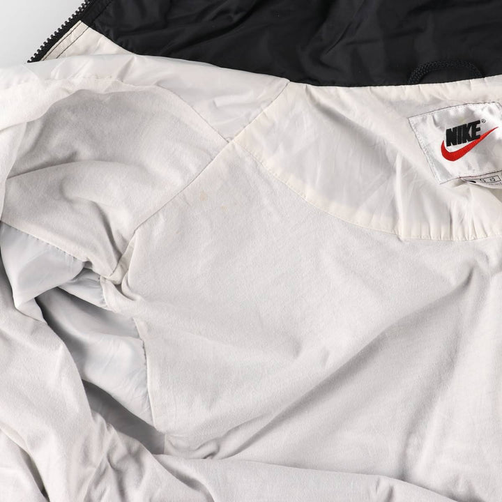 Vintage 90'S Nike two-tone nylon jacket with back logo, size XL, men's Nylon black type Vintage Second Hand