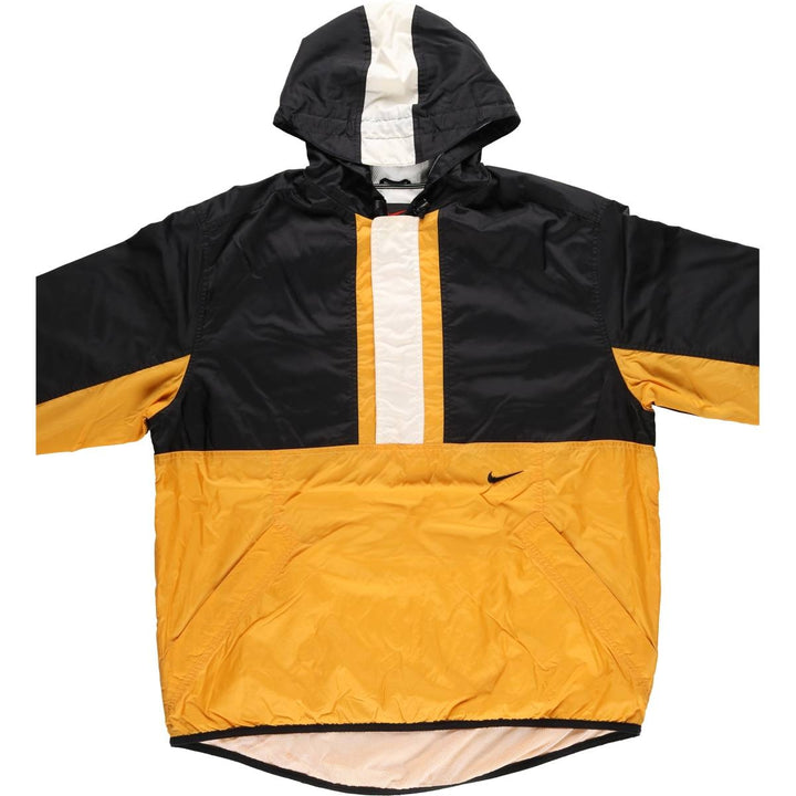 90'S Nike Anorak Parka Men's XL Vintage Nylon yellow type Vintage Second Hand