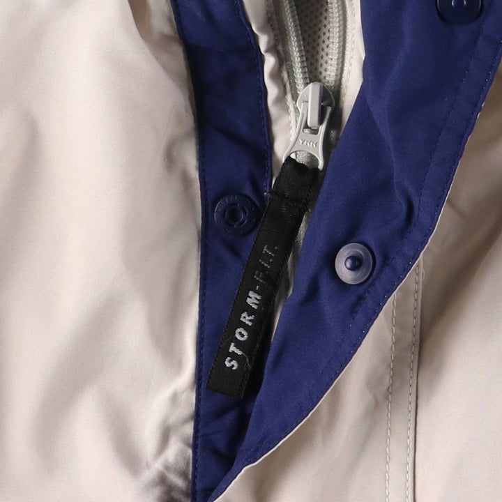 90s-00'S Nike Golf Storm-Fit Anorak Jacket, Men's Size L polyester Beige type Vintage Second Hand