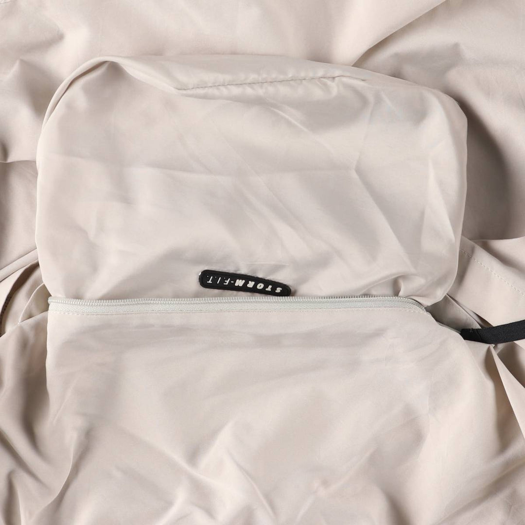 90s-00'S Nike Golf Storm-Fit Anorak Jacket, Men's Size L polyester Beige type Vintage Second Hand