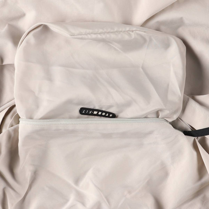 90s-00'S Nike Golf Storm-Fit Anorak Jacket, Men's Size L polyester Beige type Vintage Second Hand