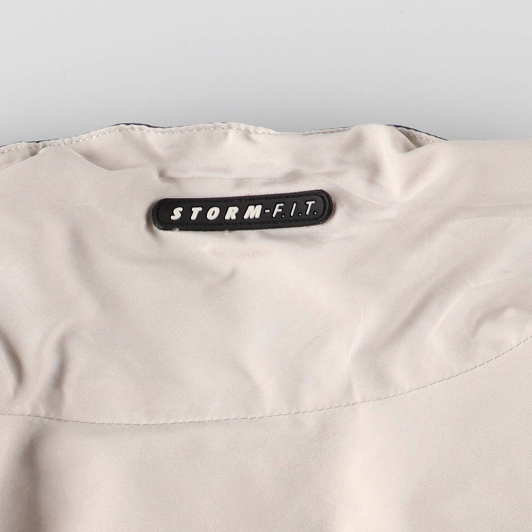 90s-00'S Nike Golf Storm-Fit Anorak Jacket, Men's Size L polyester Beige type Vintage Second Hand