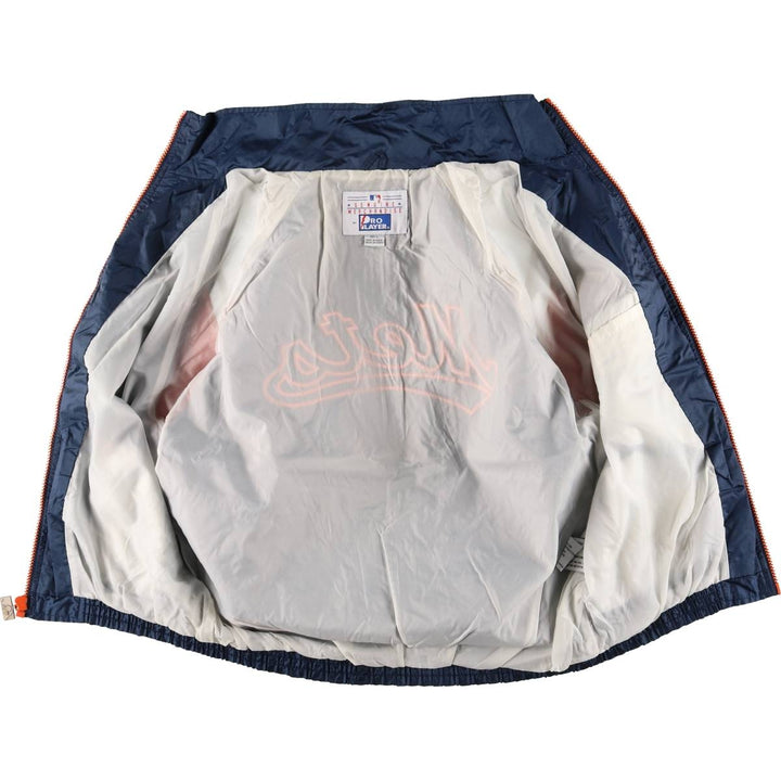 Vintage 90'S Pro Player MLB New York Mets Nylon Jacket, Men's Size Large Nylon navy blue type Vintage Second Hand
