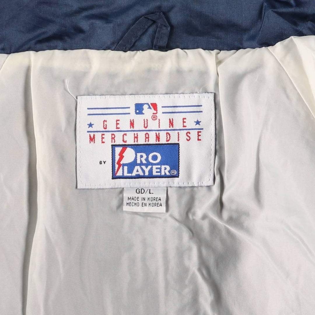 Vintage 90'S Pro Player MLB New York Mets Nylon Jacket, Men's Size Large Nylon navy blue type Vintage Second Hand