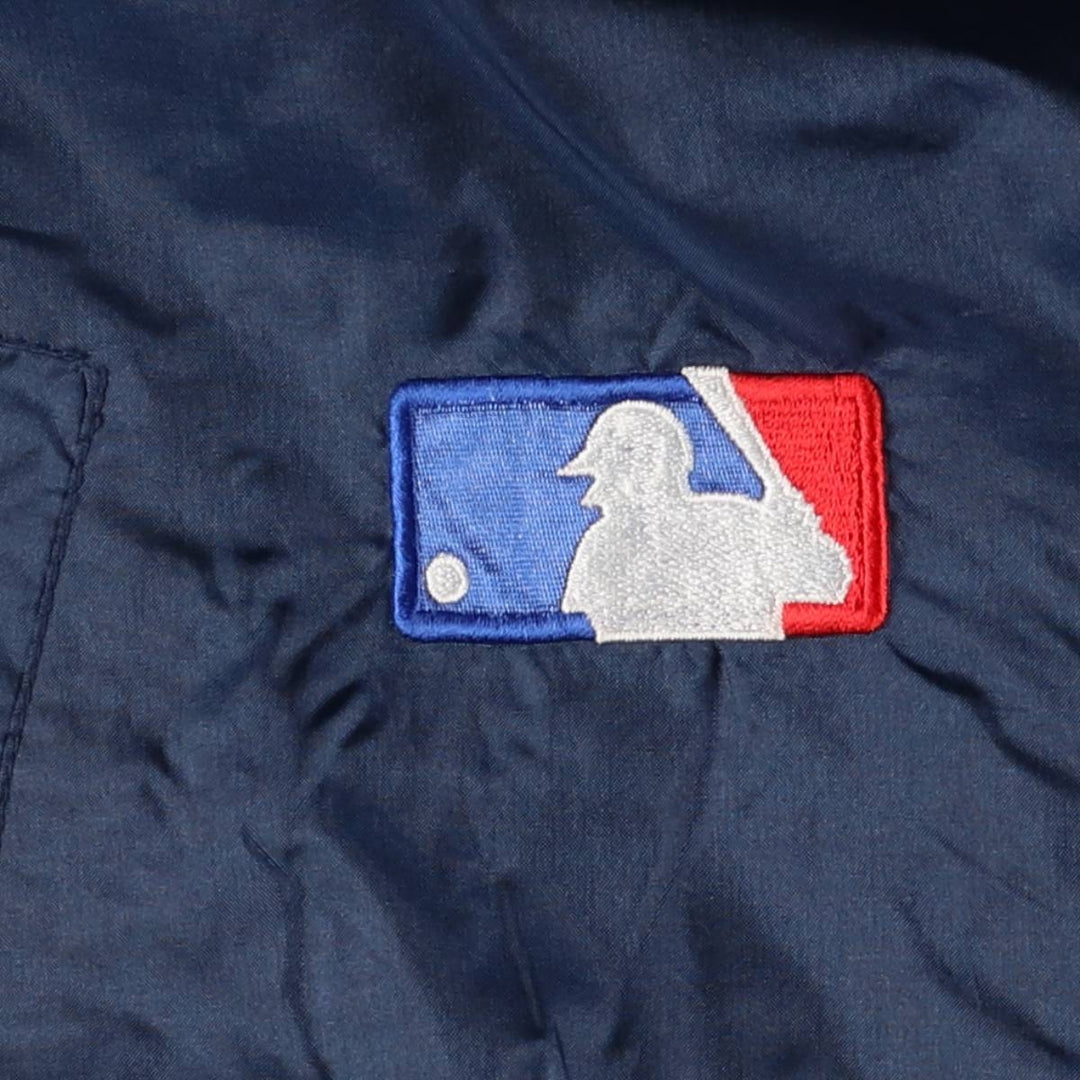 Vintage 90'S Pro Player MLB New York Mets Nylon Jacket, Men's Size Large Nylon navy blue type Vintage Second Hand