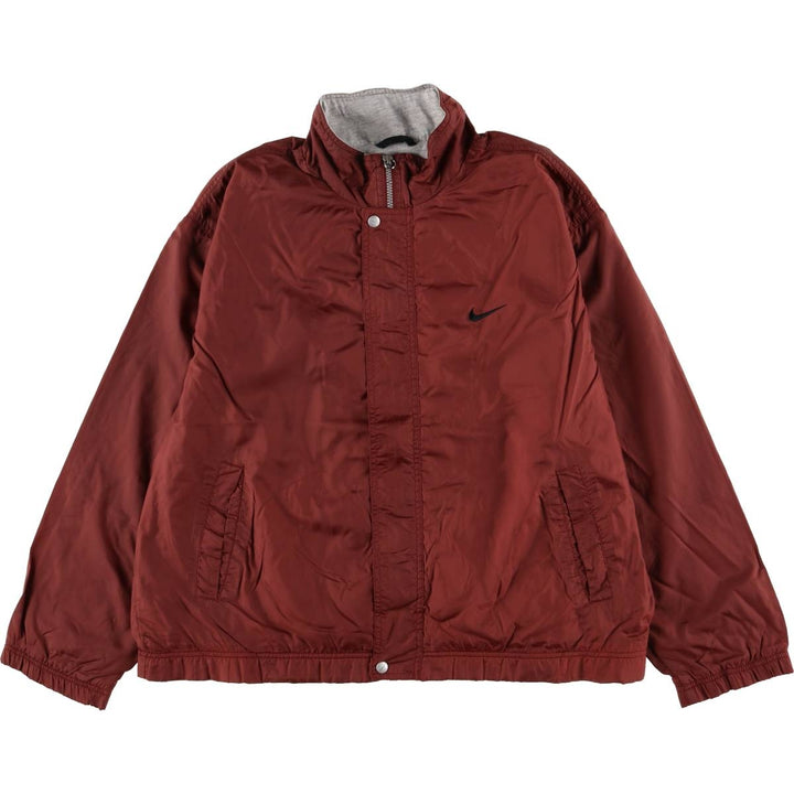 90'S Nike NIKE Nylon Jacket Men's Size L Vintage Nylon burgundy type Vintage Second Hand