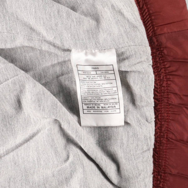 90'S Nike NIKE Nylon Jacket Men's Size L Vintage Nylon burgundy type Vintage Second Hand