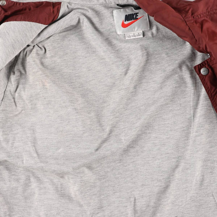 90'S Nike NIKE Nylon Jacket Men's Size L Vintage Nylon burgundy type Vintage Second Hand